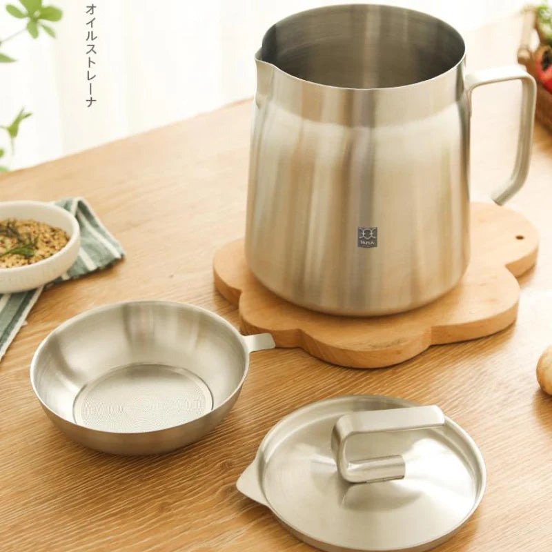 2-In-1 Oil Strainer Pot