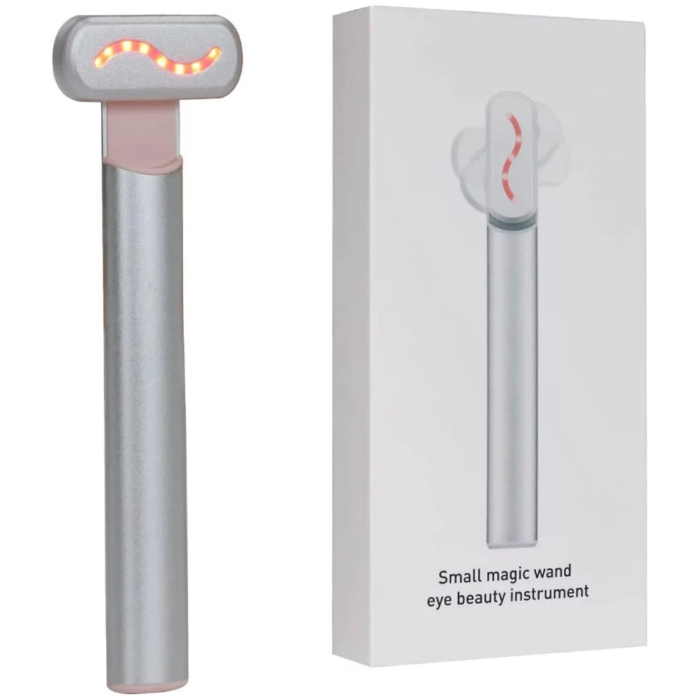 4 in 1 Facial Wand LED Red Light Therapy Wand Facial Massage Tool EMS Face Massager Machine Skin Care Beauty Device for Face Neck