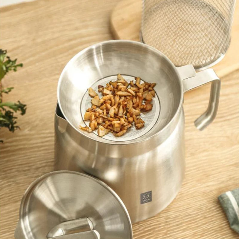 2-In-1 Oil Strainer Pot